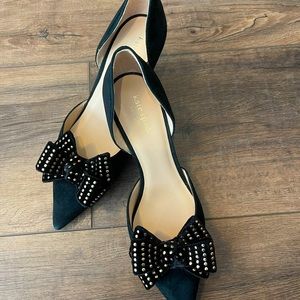 BNWOB Kate Spade Sterling Studded Bow Pointed-Toe Pumps